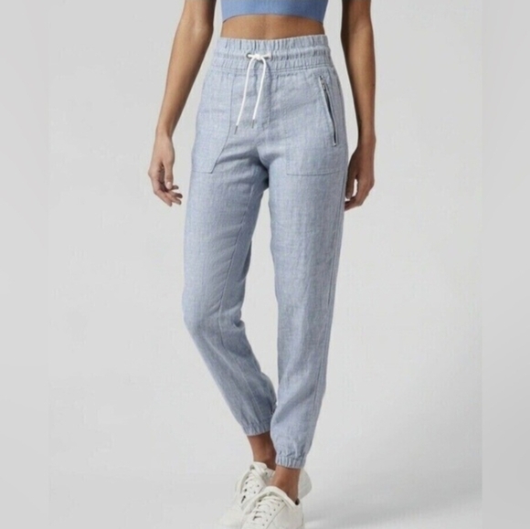 Athleta Pants - Athleta Cabo Linen Jogger Pants Size 4